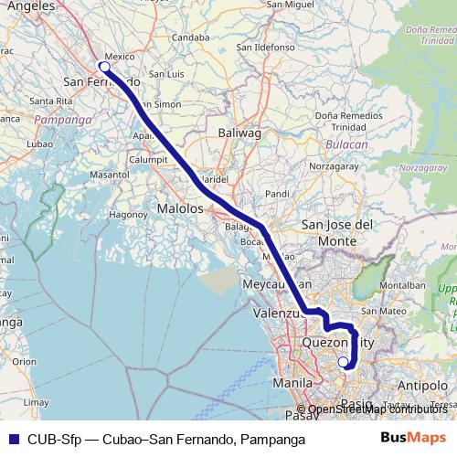 CUB-Sfp bus Line Map