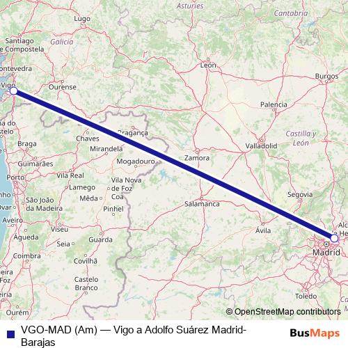 VGO-MAD (Am) air Line Map