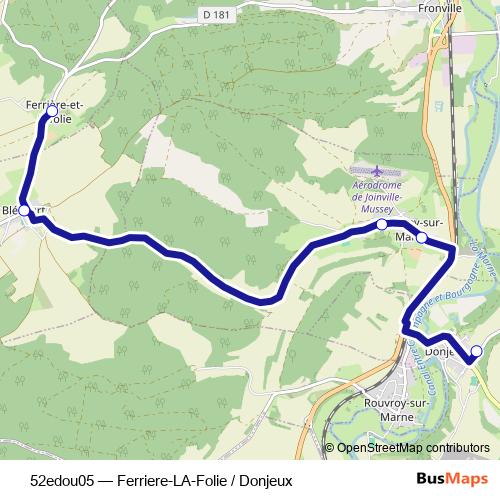 52edou05 bus Line Map