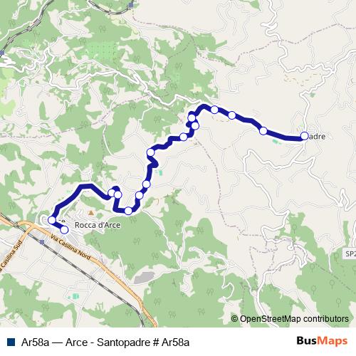 Ar58a bus Line Map