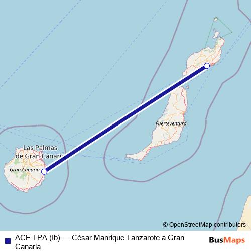ACE-LPA (Ib) air Line Map