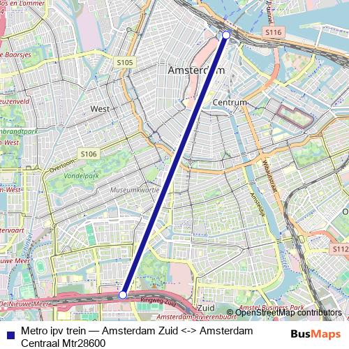 Metro ipv trein metro Line Map