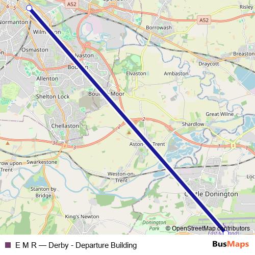 E M R bus Line Map
