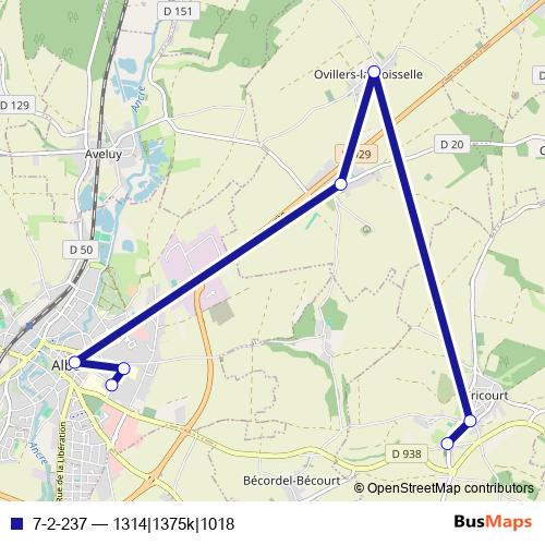 7-2-237 bus Line Map