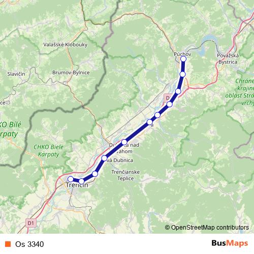 Os 3340 rail Line Map