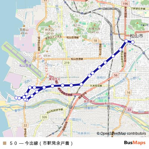 ５０ bus Line Map
