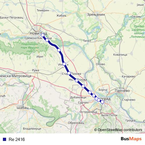 Re 2416 rail Line Map