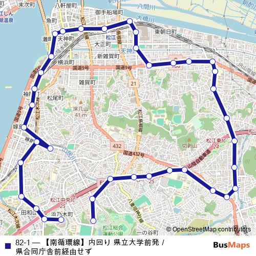 82-1 bus Line Map