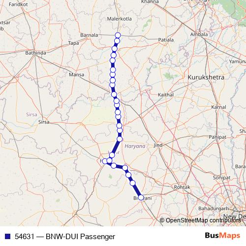 54631 rail Line Map