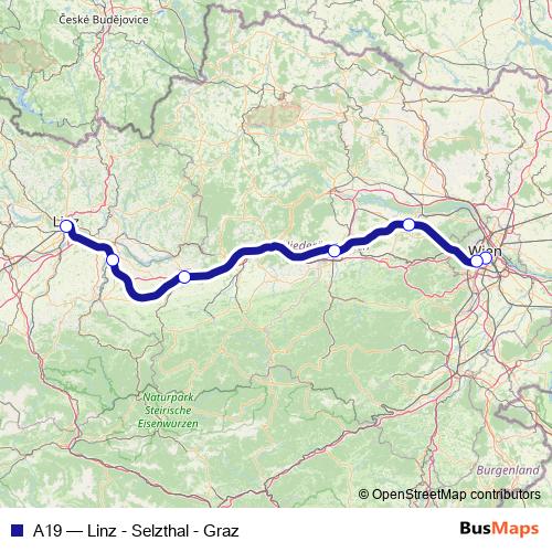 A19 rail Line Map