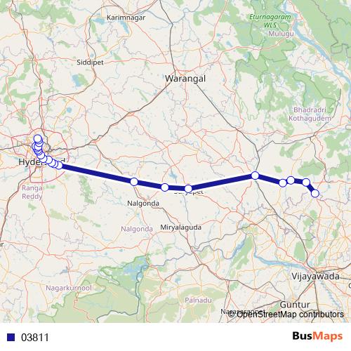 03811 bus Line Map