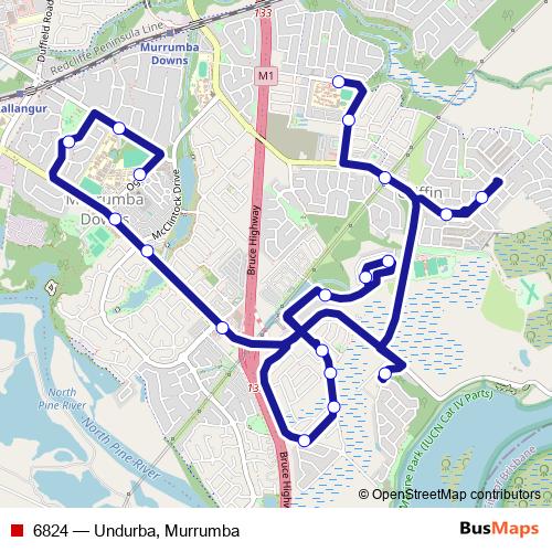 6824 bus Line Map