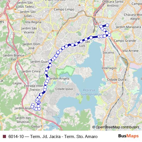6014-10 bus Line Map