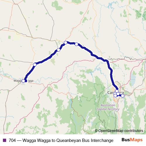 704 bus Line Map