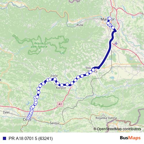 PR A18 0701 5 (63241) bus Line Map