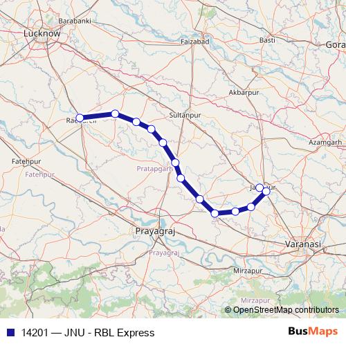 14201 rail Line Map