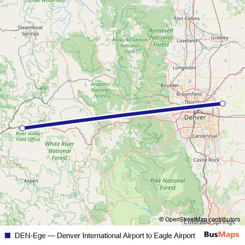 DEN-Ege bus Line Map