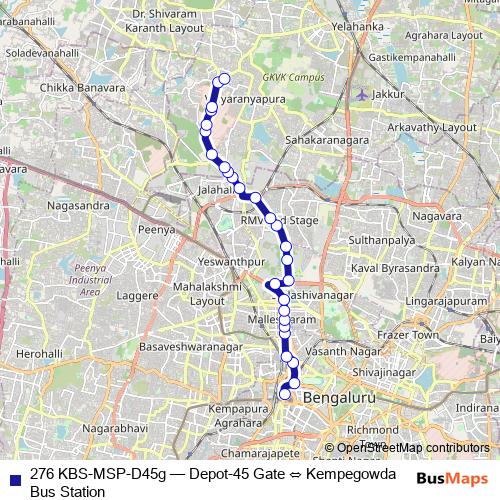 276 KBS-MSP-D45g bus Line Map