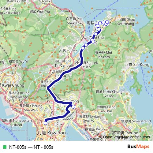 NT-805s bus Line Map