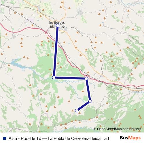 Alsa - Poc-Lle Td bus Line Map