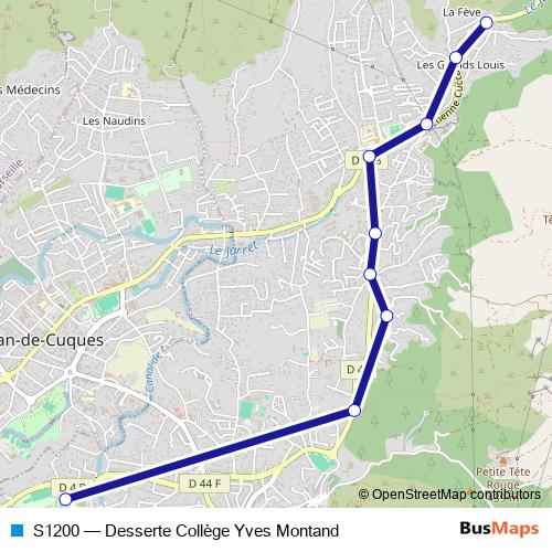 S1200 bus Line Map