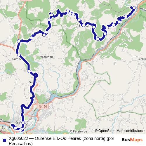 Xg605022 bus Line Map