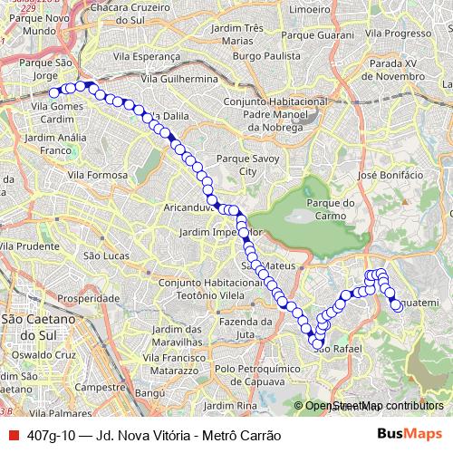407g-10 bus Line Map