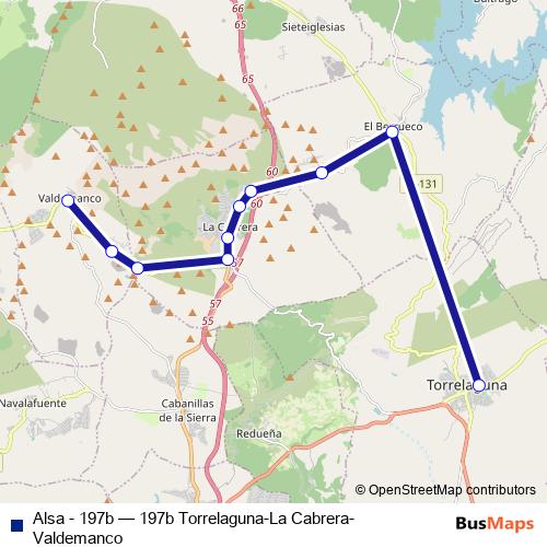 Alsa - 197b bus Line Map