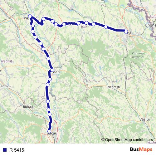 R 5415 rail Line Map