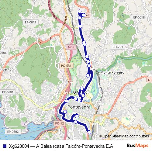 Xg628004 bus Line Map