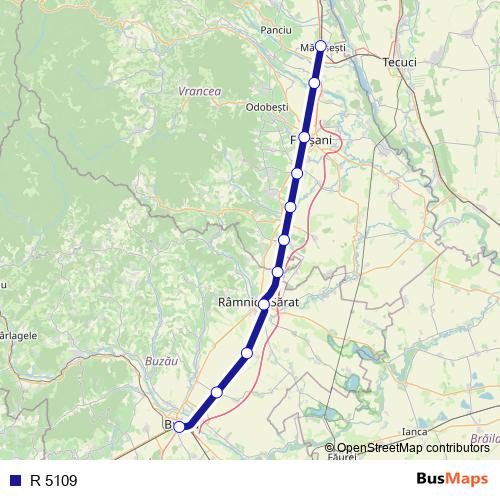 R 5109 rail Line Map
