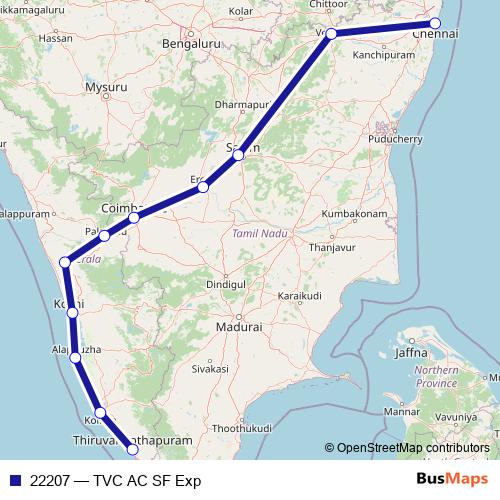 22207 rail Line Map