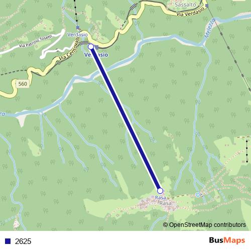 2625 cable-car Line Map