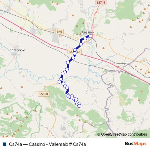 Cs74a bus Line Map
