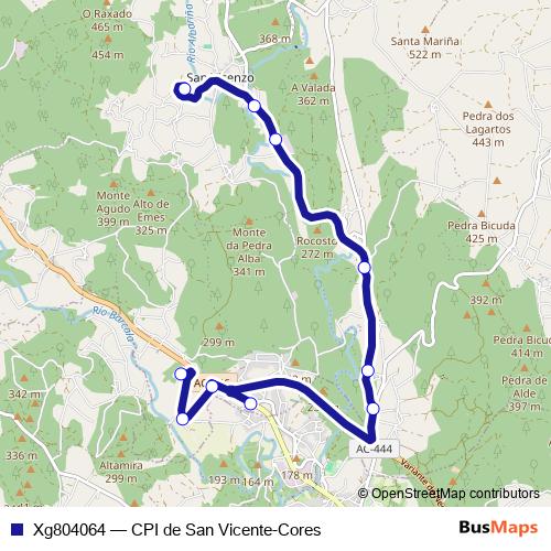 Xg804064 bus Line Map
