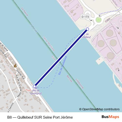 B8 ferry Line Map