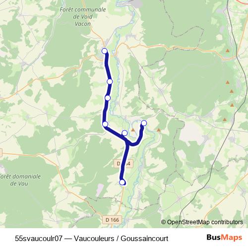 55svaucoulr07 bus Line Map