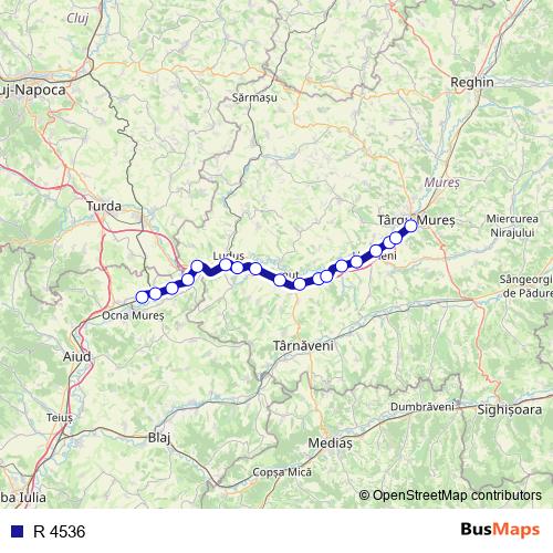 R 4536 rail Line Map