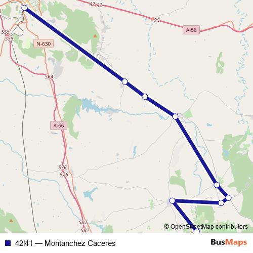 42l41 bus Line Map