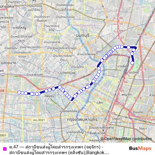 ต.47 bus Line Map