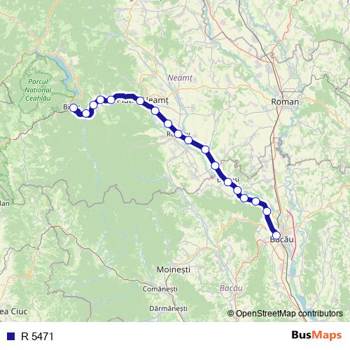 R 5471 rail Line Map