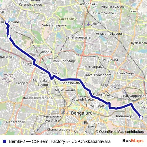 Bemla-2 bus Line Map