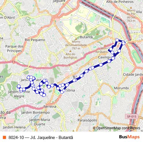 8024-10 bus Line Map
