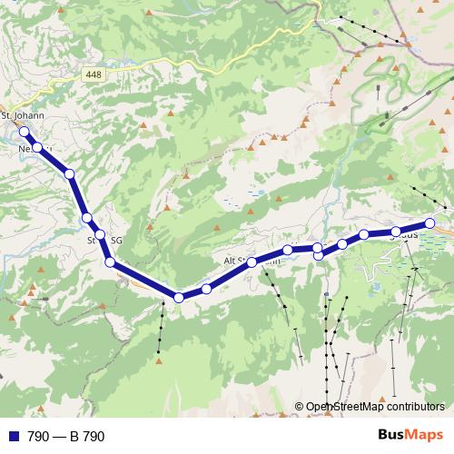 790 bus Line Map