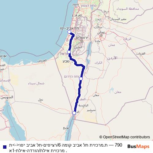 790 bus Line Map