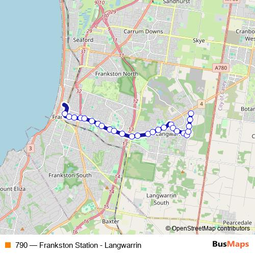 790 bus Line Map