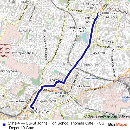 Stjhs-4 bus Line Map