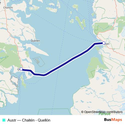 Austr ferry Line Map