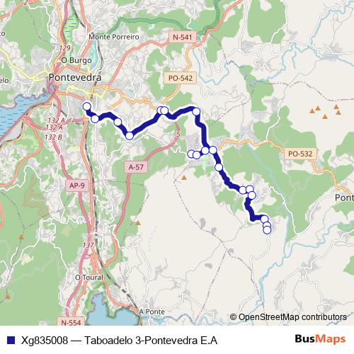 Xg835008 bus Line Map