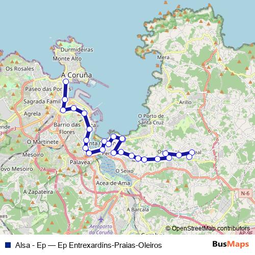 Alsa - Ep bus Line Map
